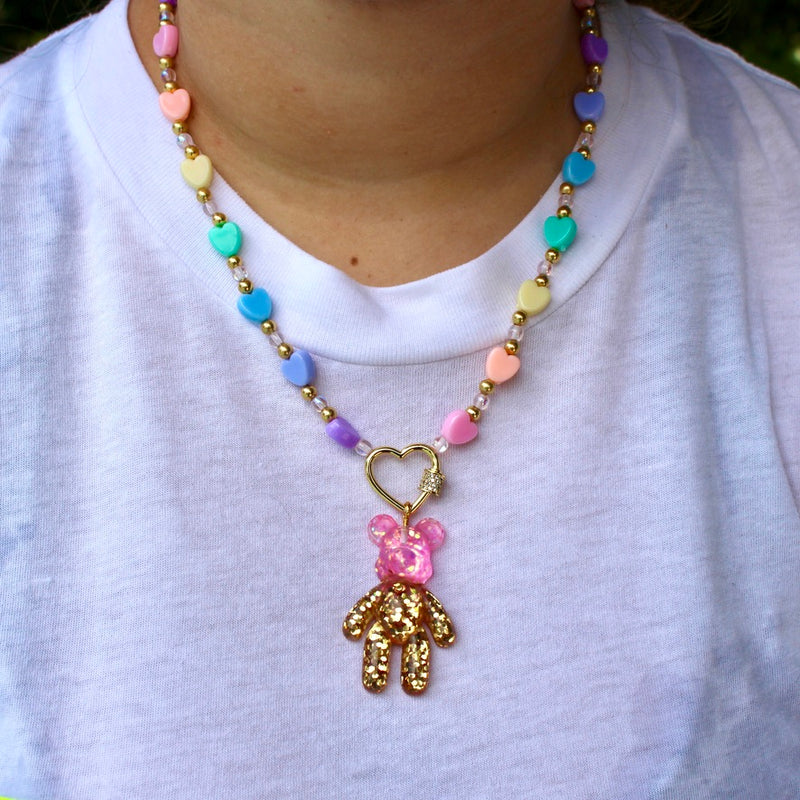 Candy Heart Charm Necklace