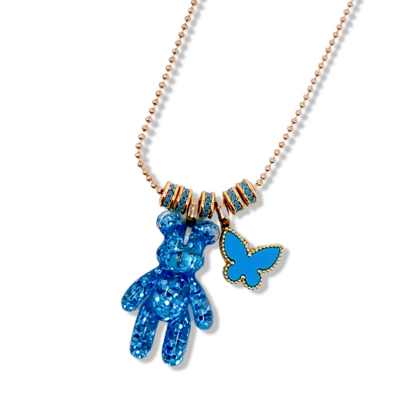 Butterfly Blue Necklace