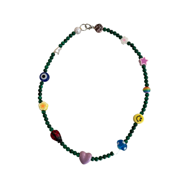 Malachite Jewelry Box Necklace